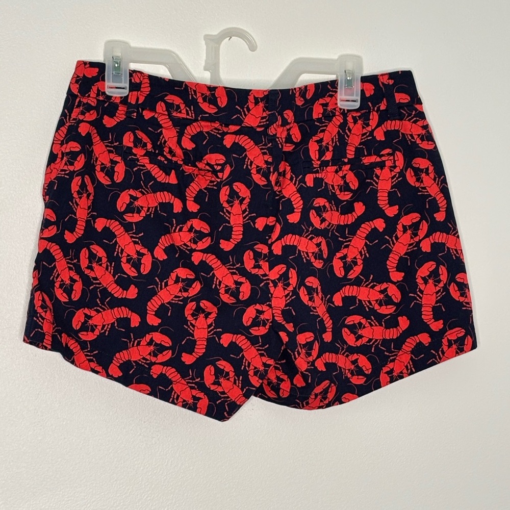 J. Crew Navy/Red Lobster Print Women's Shorts - Picture 16 of 16